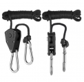 Подвесы Rope Ratchet до 64 кг - усиленные подвесы для любого оборудования. Выдерживают совокупный вес до 68 кг. Регулируемый набор креплений Rope Ratchet весьма надежно зарекомендовал себя. Он сделан из композитных материалов, а так же устойчив к перепа